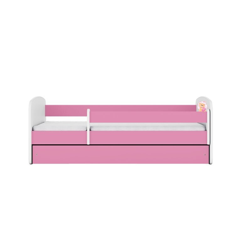 Bērnu gulta ar atvilktni un matraci Kocot Kids BabyDreams, rozā цена и информация | Bērnu gultas | 220.lv