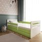 Bērnu gulta ar atvilktni bez matrača Kocot Kids Tomi, zaļa cena un informācija | Bērnu gultas | 220.lv