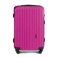 Vidējs koferis Wings, M, rozā cena un informācija | Koferi, ceļojumu somas | 220.lv