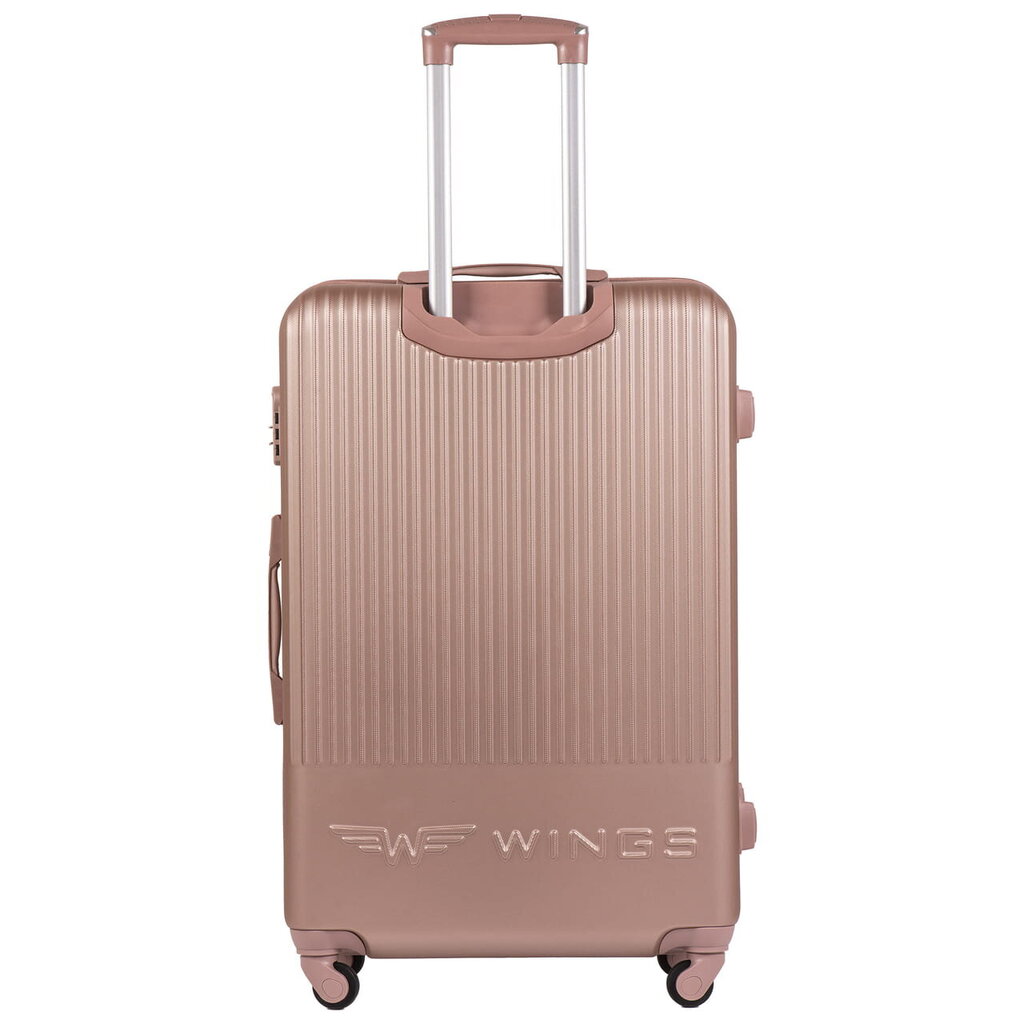 Liels koferis Wings, L, rozā цена и информация | Koferi, ceļojumu somas | 220.lv