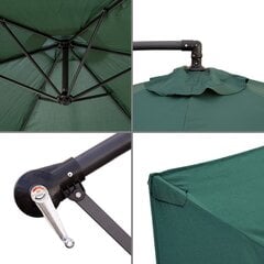 Пляжный зонт Monty Alumīnijs Zaļš 270 cm цена и информация | Зонты, маркизы, стойки | 220.lv