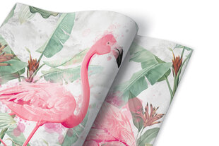 Līmplēve mēbelēm, 50x100 cm, Flamingos cena un informācija | Mēbeļu pārvalki | 220.lv