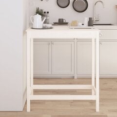 Bāra galds vidaXL, 100x50x110 cm, balts cena un informācija | Virtuves galdi, ēdamgaldi | 220.lv