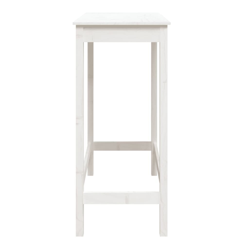 Bāra galds vidaXL, 100x50x110 cm, balts cena un informācija | Virtuves galdi, ēdamgaldi | 220.lv