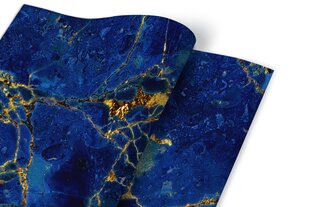 Līmplēve mēbelēm, 50x100 cm, Zilais Marmors цена и информация | Чехлы для мебели | 220.lv