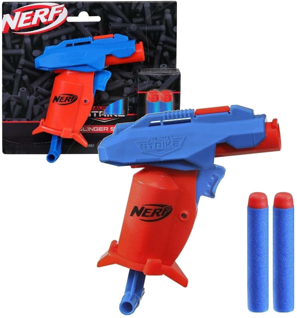 Palaišanas ierīce Nerf Alpha Strike Slinger SD-1 + 2 bultas cena un informācija | Rotaļlietas zēniem | 220.lv