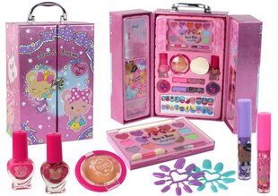 Make-up un manikīra komplekts rozā koferī цена и информация | Косметика для мам и детей | 220.lv