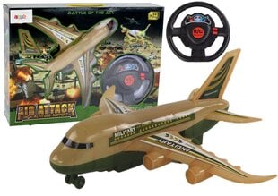 Дистанционно управляемый военный самолет, коричневый цена и информация | Конструктор автомобилей игрушки для мальчиков | 220.lv