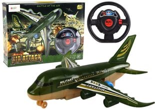 Военный самолет на дистанционном управлении, зеленый цена и информация | Игрушки для мальчиков | 220.lv