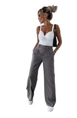 Классические брюки, серые. цена и информация | Женские брюки | 220.lv