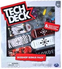 Komplekts Tech Deck Sk8Shop 6 skrituļdēļi Bonus Pack Disorder + aksesuāri cena un informācija | Rotaļlietas zēniem | 220.lv