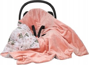 Одеяло на автокресло Babymam, 100x100 cm, pink цена и информация | Аксессуары для автокресел | 220.lv
