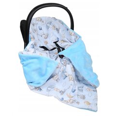 Одеяло на автокресло Babymam, 100x100 cm, blue цена и информация | Аксессуары для автокресел | 220.lv
