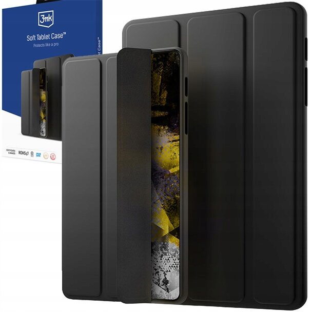 3mk Soft Tablet Case Lenovo Tab M10 Plus Gen 3, melns cena un informācija | Somas, maciņi | 220.lv