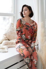 Женская вельветовая пижама Ваниль, 4106, оранжевая цена и информация | Женские пижамы, ночнушки | 220.lv