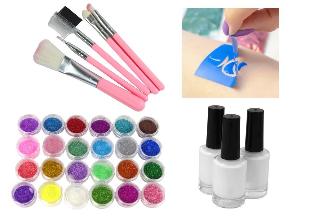 Tetovēšanas komplekts bērniem Igoodco Glitter Tattoo Kit, 1 gab. цена и информация | Bērnu kosmētika, līdzekļi jaunajām māmiņām | 220.lv