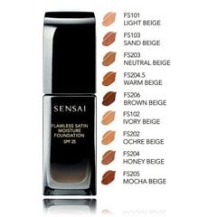 Увлажняющая основа под макияж Sensai Flawless Liquid Foundation SPF25, Fs103 Sand Beige, 30 мл цена и информация | Пудры, базы под макияж | 220.lv