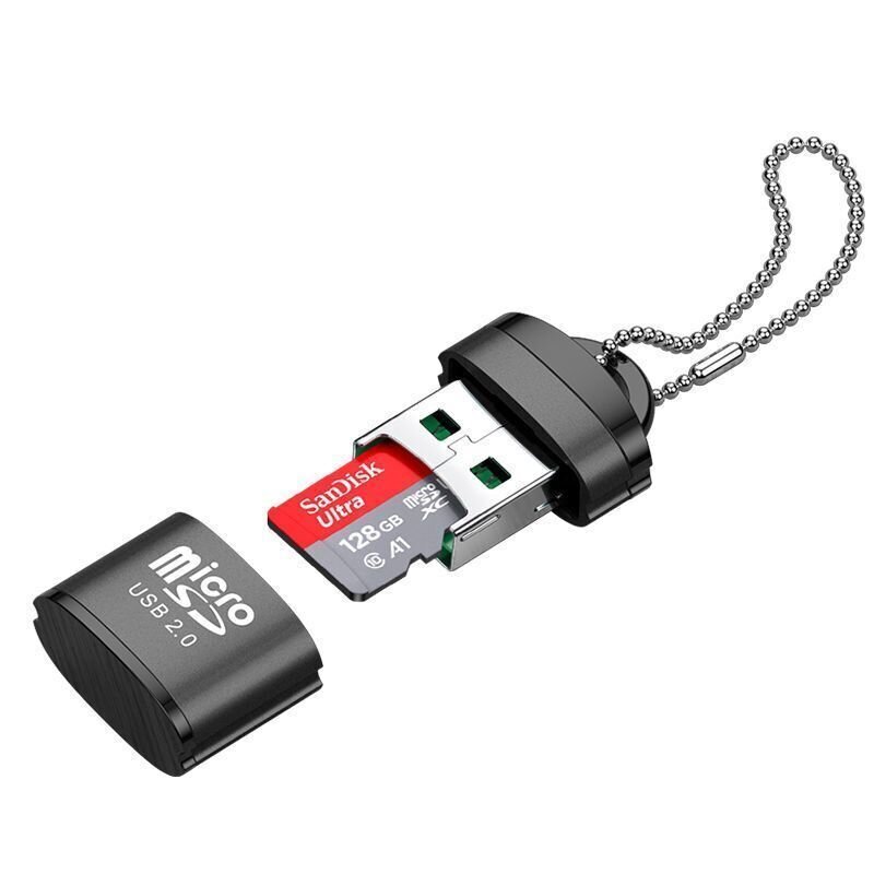 Karšu lasītājs USB 2.0, melns cena un informācija | Adapteri un USB centrmezgli | 220.lv