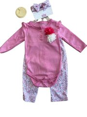 Komplekts meitenēm Hao Fu, 6-9 mēneši цена и информация | Комплекты одежды для новорожденных | 220.lv