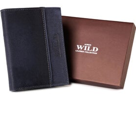 Мужской кошелек из натуральной кожи Always Wild, синий цена и информация | Мужские кошельки | 220.lv