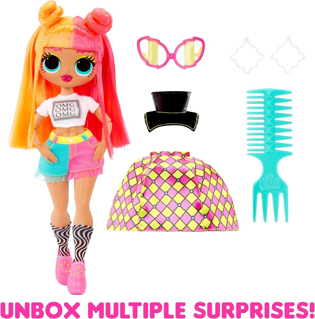 Lelle LOL Surprise! OMG, Neonlicious ar diviem tēliem цена и информация | Rotaļlietas meitenēm | 220.lv