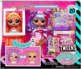 Lelle LOL Surprise! Tweens Swap Buns-2-Braids Bailey ar 20+ pārsteigumiem cena un informācija | Rotaļlietas meitenēm | 220.lv