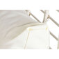 Dārza dīvāns DKD Home Decor 130 x 68 x 146 cm sintētiska rotangpalma Tērauds Balts цена и информация | Dārza krēsli | 220.lv