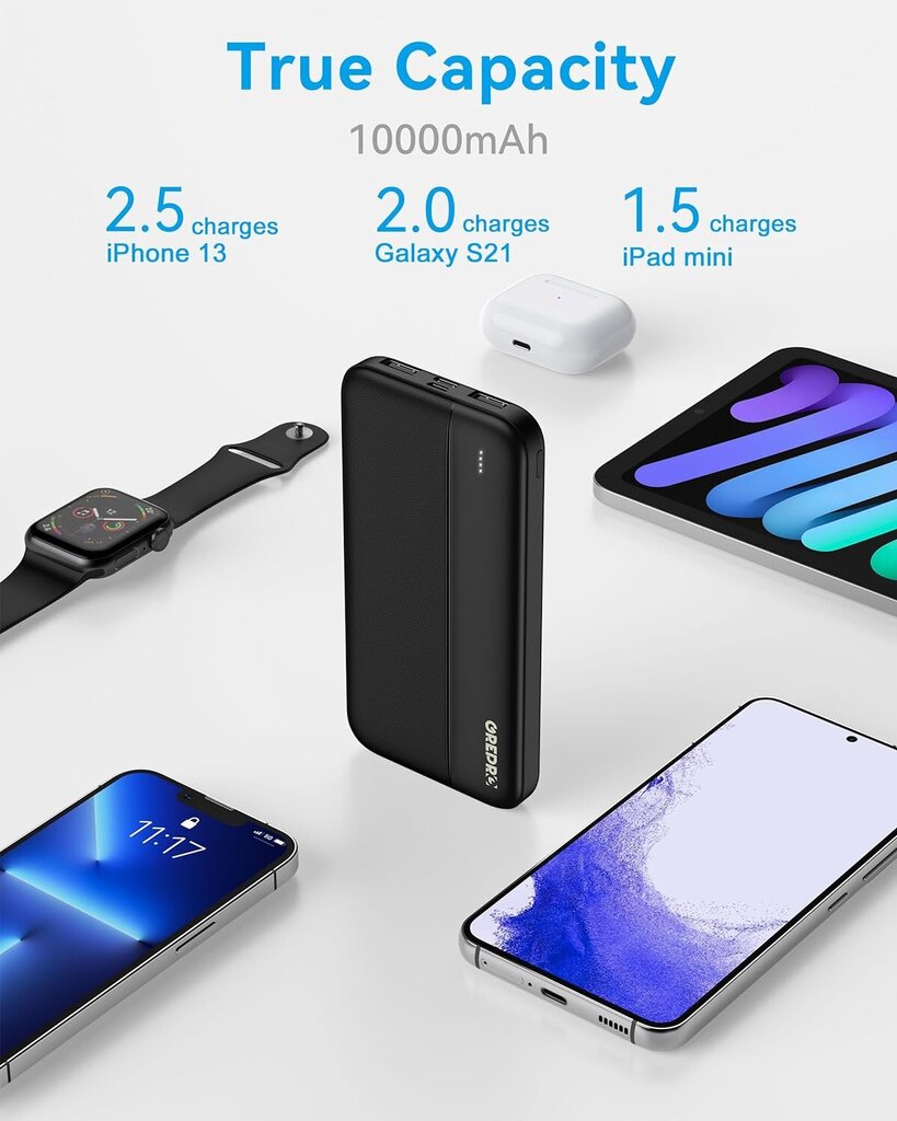 Внешний аккумулятор («Power bank») Внешний аккумулятор Power bank, Akupank  10000 мАч цена | 220.lv