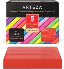 Полимерная глина Arteza 284 г, красная А202 цена и информация | Принадлежности для рисования, лепки | 220.lv