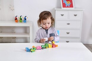 Деревянные блоки «Ферма» Andreu Toys TKB510-B, 31 x 4 x 4 см цена и информация | Развивающие игрушки | 220.lv