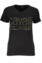 T-krekls sievietēm Cavalli Class RXT62BJD080_NE05051, melns cena un informācija | T-krekli sievietēm | 220.lv