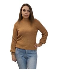Женский светло-коричневый классический свитер цена и информация | Женские кофты | 220.lv
