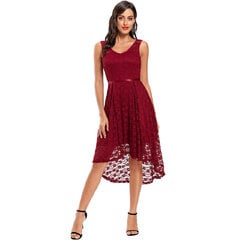 Женское кружевное платье с высоким вырезом Yvette, красное цена и информация | Платья | 220.lv
