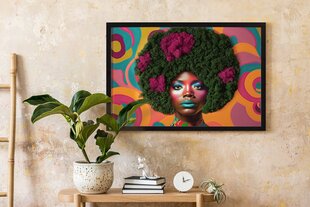 Glezna Sūnas Sieviete no Afro, 60x40 cm цена и информация | Картины | 220.lv