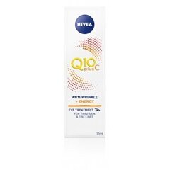 Acu krēms grumbām Nivea Q10+ VITC, 15 ml, 6gab. cena un informācija | Acu krēmi, serumi | 220.lv