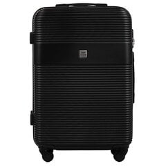 Черный чемодан CODURA среднего размера на 2 колесах цена и информация | Чемоданы, дорожные сумки | 220.lv