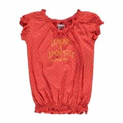 T-krekls meitenēm Kanz, sarkans cena un informācija | Krekli, bodiji, blūzes meitenēm | 220.lv