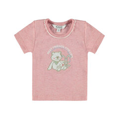 T-krekls meitenēm Kanz, rozā cena un informācija | Krekli jaundzimušajiem | 220.lv