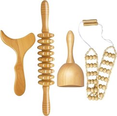 Набор деревянных инструментов для лимфодренажного массажа цена и информация | Массажеры | 220.lv