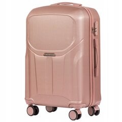 Vidējs koferis Wings, M, rozā cena un informācija | Koferi, ceļojumu somas | 220.lv