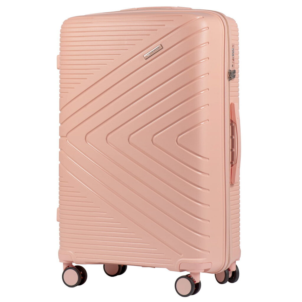 Liels koferis Wings, L, rozā cena un informācija | Koferi, ceļojumu somas | 220.lv