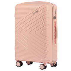 Дорожный чемодан PREDATOR розового золота среднего размера цена и информация | Чемоданы, дорожные сумки | 220.lv