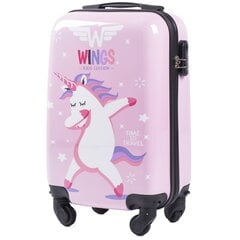 Bērnu koferis Wings, XS, rozā cena un informācija | Koferi, ceļojumu somas | 220.lv