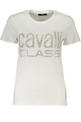 T-krekls sievietēm Cavalli Class RXT62BJD080_BI00053, balts цена и информация | Женские футболки | 220.lv