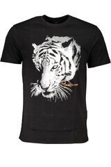 T-krekls vīriešiem Cavalli Class RXT60JJD060_NE05051, melns cena un informācija | Vīriešu T-krekli | 220.lv