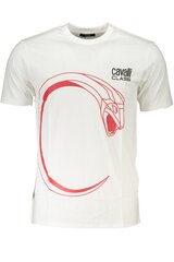T-krekls vīriešiem Cavalli Class RXT60CJD060_BI00053, balts цена и информация | Мужские футболки | 220.lv