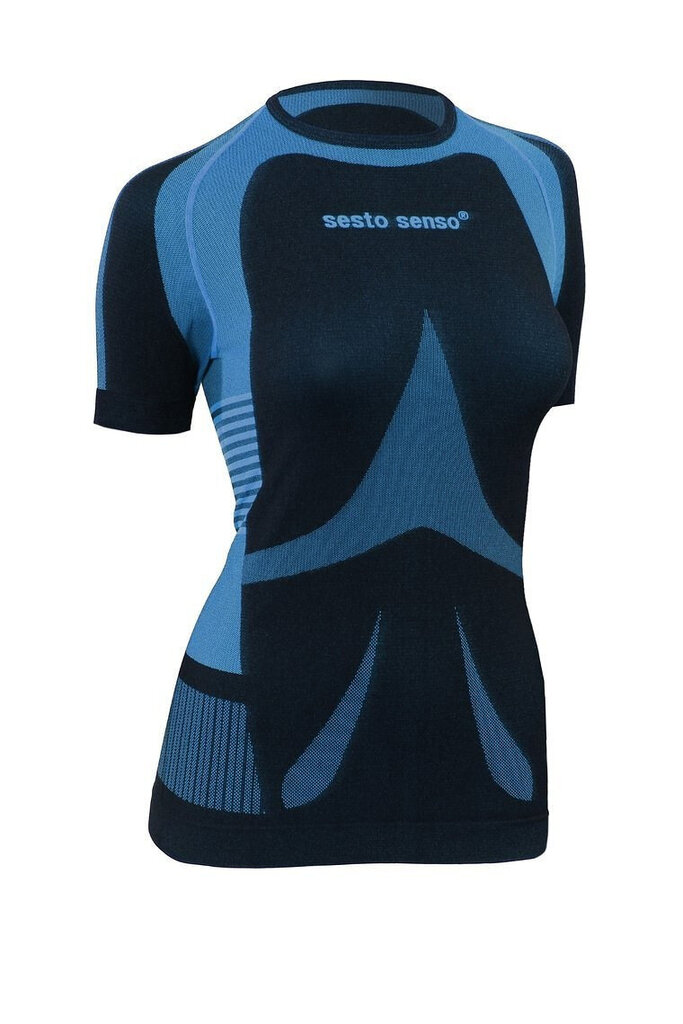 Termoaktīvais T-krekls sievietēm Sesto Senso, melns/zils цена и информация | Termoveļa sievietēm | 220.lv