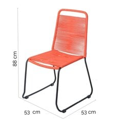 Садовое кресло Antea 57 x 61 x 90 cm Красный Веревка цена и информация | скамейка со столиком | 220.lv