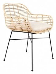 dining chair Tiger 82 x 57 cm steel / wood brown - цена и информация | Стулья для кухни и столовой | 220.lv