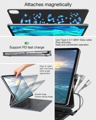 Клавиатура для iPad Pro 12.9, 7 в 1 цена и информация | Аксессуары для планшетов, электронных книг | 220.lv